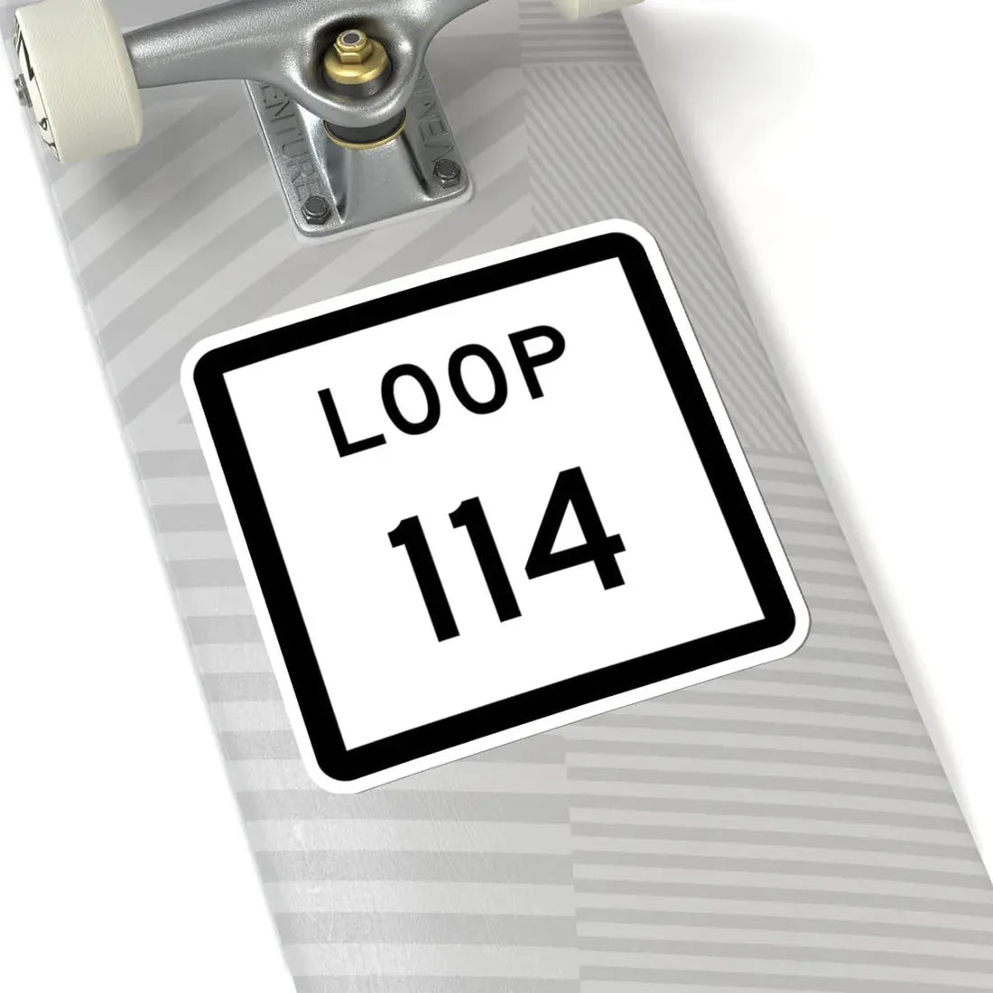 Texas Loop 114 (Texas) (Road Sign) STICKER Vinyl Kiss-Cut Decal - The Sticker Space