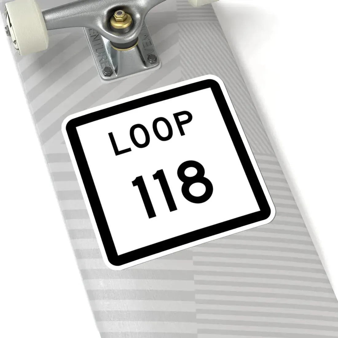 Texas Loop 118 (Texas) (Road Sign) STICKER Vinyl Kiss-Cut Decal - The Sticker Space