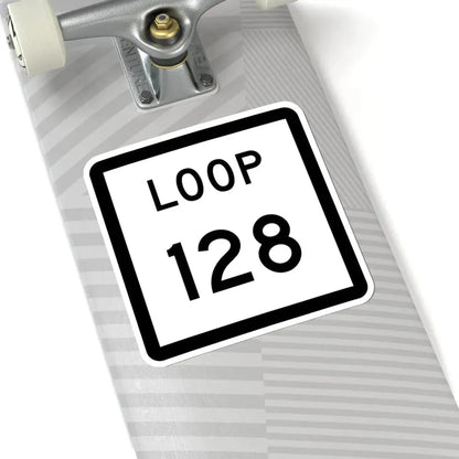 Texas Loop 128 (Texas) (Road Sign) STICKER Vinyl Kiss-Cut Decal - The Sticker Space