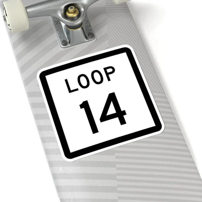 Texas Loop 14 (Texas) (Road Sign) STICKER Vinyl Kiss-Cut Decal - The Sticker Space