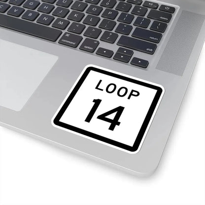 Texas Loop 14 (Texas) (Road Sign) STICKER Vinyl Kiss-Cut Decal - The Sticker Space