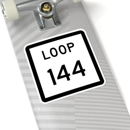 Texas Loop 144 (Texas) (Road Sign) STICKER Vinyl Kiss-Cut Decal - The Sticker Space