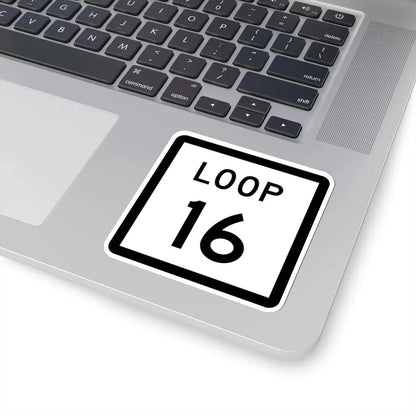 Texas Loop 16 (Texas) (Road Sign) STICKER Vinyl Kiss-Cut Decal - The Sticker Space