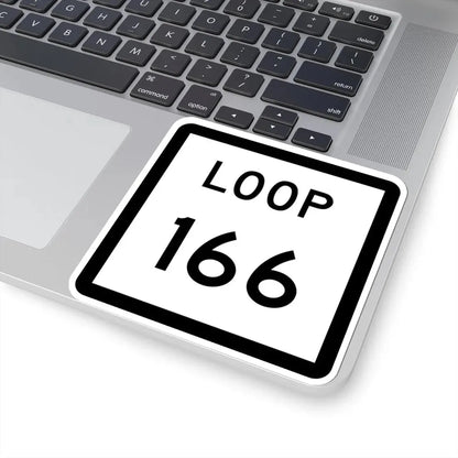 Texas Loop 166 (Texas) (Road Sign) STICKER Vinyl Kiss-Cut Decal - The Sticker Space
