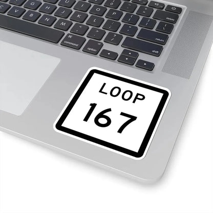 Texas Loop 167 (Texas) (Road Sign) STICKER Vinyl Kiss-Cut Decal - The Sticker Space