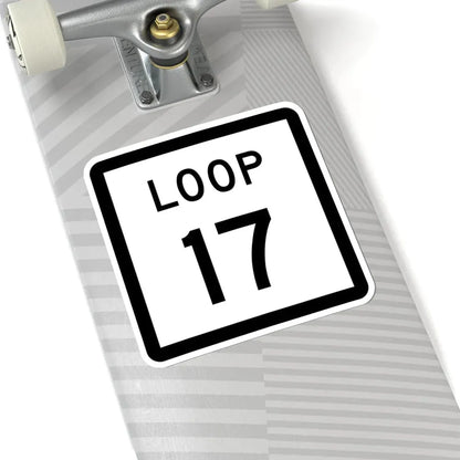 Texas Loop 17 (Texas) (Road Sign) STICKER Vinyl Kiss-Cut Decal - The Sticker Space