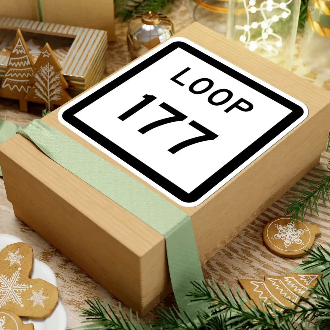 Texas Loop 177 (Texas) (Road Sign) STICKER Vinyl Kiss-Cut Decal - The Sticker Space