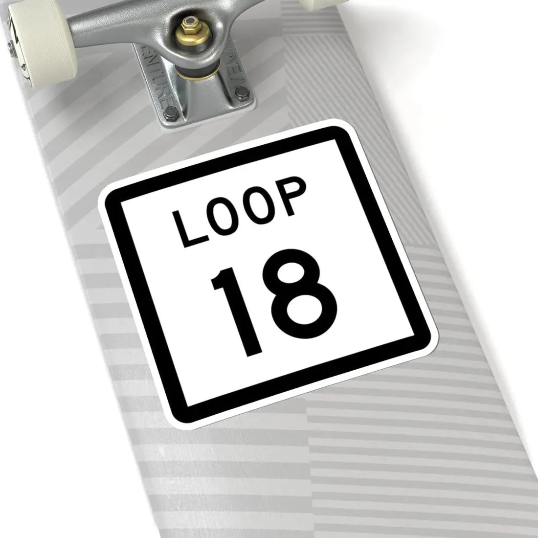 Texas Loop 18 (Texas) (Road Sign) STICKER Vinyl Kiss-Cut Decal - The Sticker Space