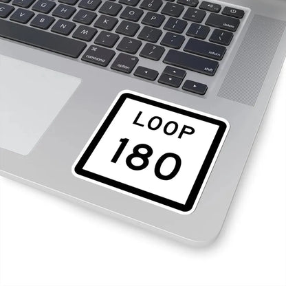 Texas Loop 180 (Texas) (Road Sign) STICKER Vinyl Kiss-Cut Decal - The Sticker Space