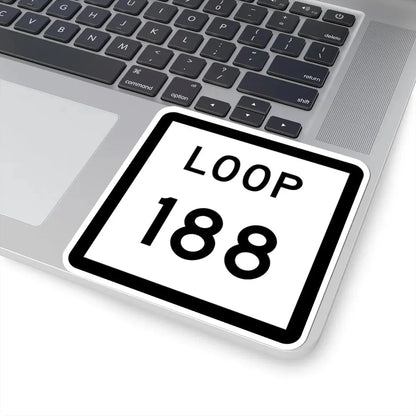 Texas Loop 188 (Texas) (Road Sign) STICKER Vinyl Kiss-Cut Decal - The Sticker Space