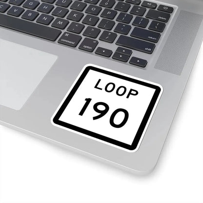 Texas Loop 190 (Texas) (Road Sign) STICKER Vinyl Kiss-Cut Decal - The Sticker Space