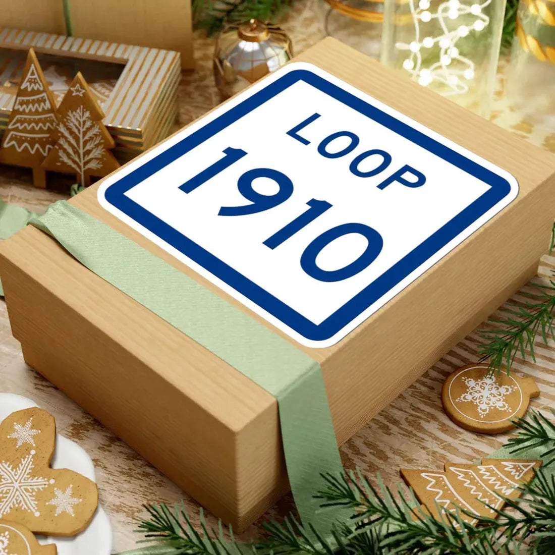 Texas Loop 1910 (Texas) (Road Sign) STICKER Vinyl Kiss-Cut Decal - The Sticker Space