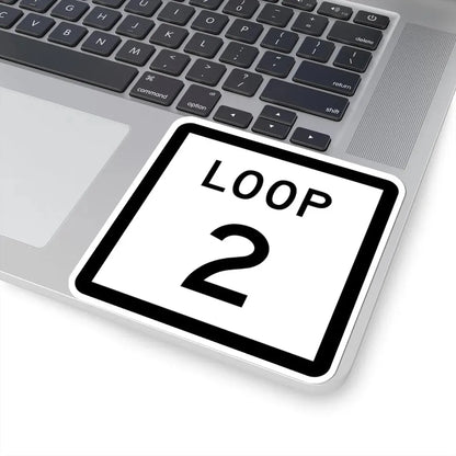 Texas Loop 2 (Texas) (Road Sign) STICKER Vinyl Kiss-Cut Decal - The Sticker Space