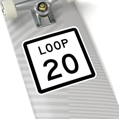 Texas Loop 20 (Texas) (Road Sign) STICKER Vinyl Kiss-Cut Decal - The Sticker Space
