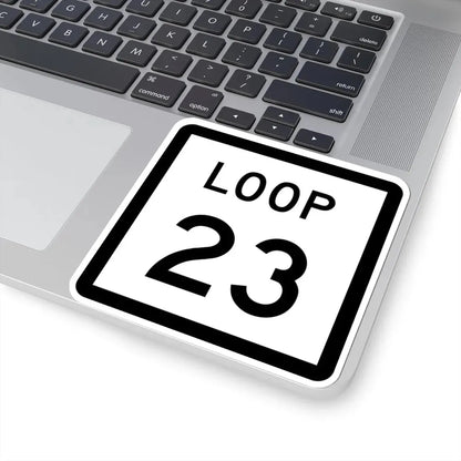 Texas Loop 23 (Texas) (Road Sign) STICKER Vinyl Kiss-Cut Decal - The Sticker Space