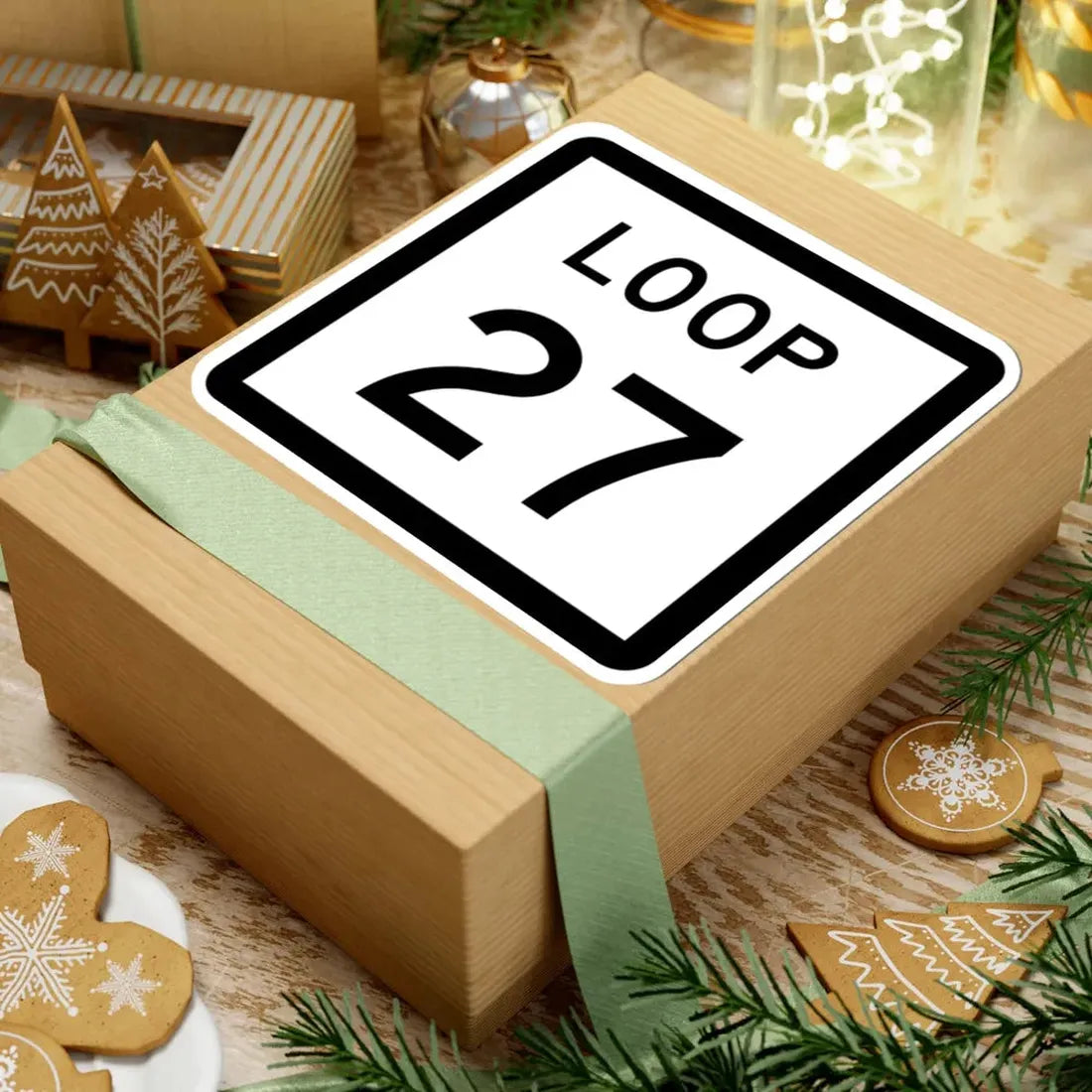 Texas Loop 27 (Texas) (Road Sign) STICKER Vinyl Kiss-Cut Decal - The Sticker Space