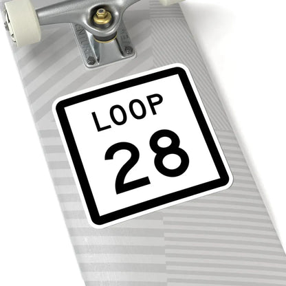 Texas Loop 28 (Texas) (Road Sign) STICKER Vinyl Kiss-Cut Decal - The Sticker Space