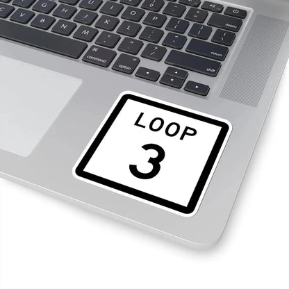 Texas Loop 3 (Texas) (Road Sign) STICKER Vinyl Kiss-Cut Decal - The Sticker Space
