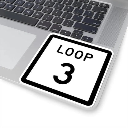 Texas Loop 3 (Texas) (Road Sign) STICKER Vinyl Kiss-Cut Decal - The Sticker Space