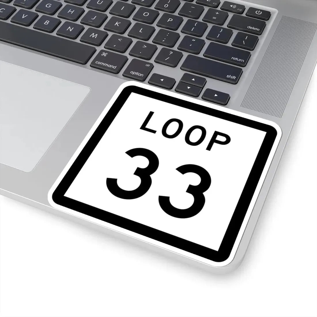 Texas Loop 33 (Texas) (Road Sign) STICKER Vinyl Kiss-Cut Decal - The Sticker Space