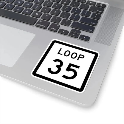 Texas Loop 35 (Texas) (Road Sign) STICKER Vinyl Kiss-Cut Decal - The Sticker Space