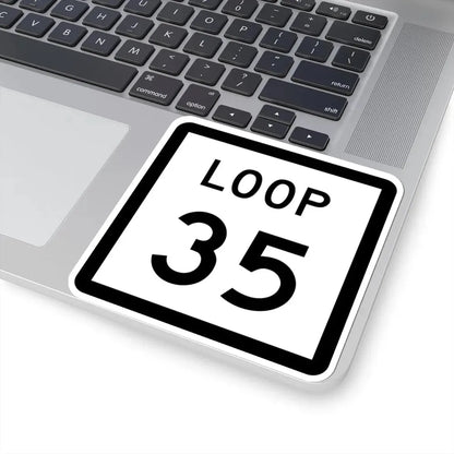 Texas Loop 35 (Texas) (Road Sign) STICKER Vinyl Kiss-Cut Decal - The Sticker Space