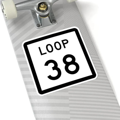Texas Loop 38 (Texas) (Road Sign) STICKER Vinyl Kiss-Cut Decal - The Sticker Space