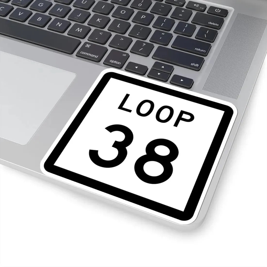 Texas Loop 38 (Texas) (Road Sign) STICKER Vinyl Kiss-Cut Decal - The Sticker Space