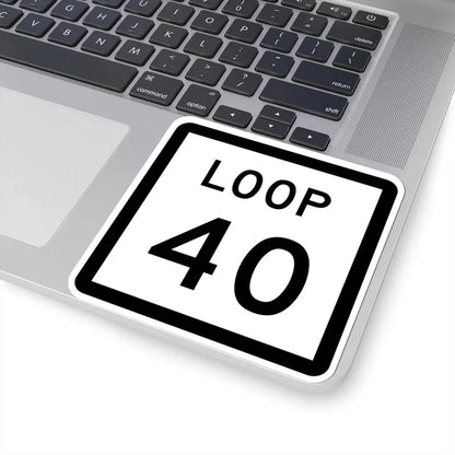 Texas Loop 40 (Texas) (Road Sign) STICKER Vinyl Kiss-Cut Decal - The Sticker Space
