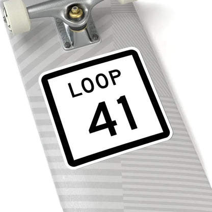 Texas Loop 41 (Texas) (Road Sign) STICKER Vinyl Kiss-Cut Decal - The Sticker Space