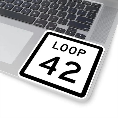 Texas Loop 42 (Texas) (Road Sign) STICKER Vinyl Kiss-Cut Decal - The Sticker Space