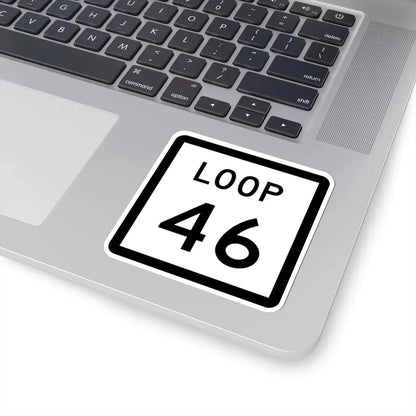 Texas Loop 46 (Texas) (Road Sign) STICKER Vinyl Kiss-Cut Decal - The Sticker Space