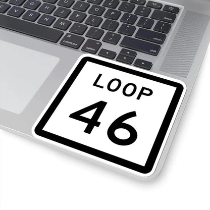 Texas Loop 46 (Texas) (Road Sign) STICKER Vinyl Kiss-Cut Decal - The Sticker Space