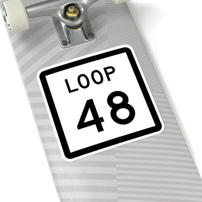 Texas Loop 48 (Texas) (Road Sign) STICKER Vinyl Kiss-Cut Decal - The Sticker Space