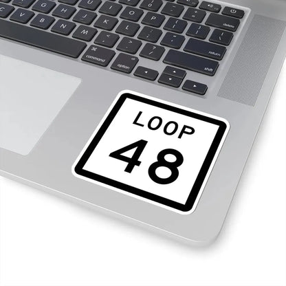 Texas Loop 48 (Texas) (Road Sign) STICKER Vinyl Kiss-Cut Decal - The Sticker Space