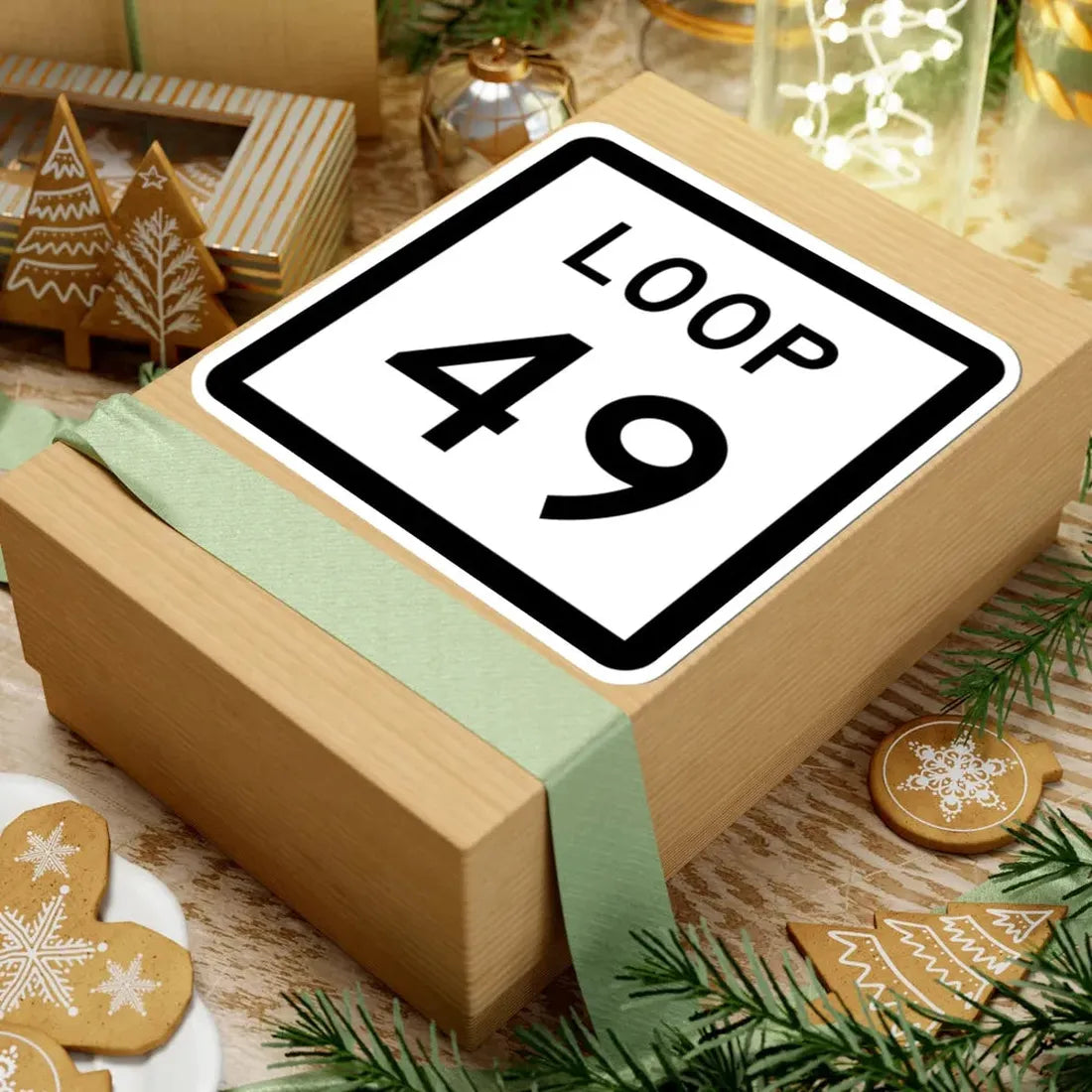 Texas Loop 49 (Texas) (Road Sign) STICKER Vinyl Kiss-Cut Decal - The Sticker Space