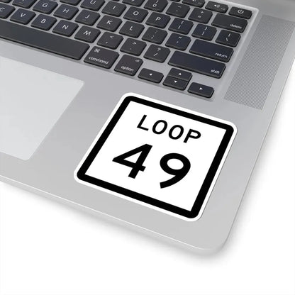 Texas Loop 49 (Texas) (Road Sign) STICKER Vinyl Kiss-Cut Decal - The Sticker Space