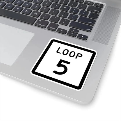 Texas Loop 5 (Texas) (Road Sign) STICKER Vinyl Kiss-Cut Decal - The Sticker Space