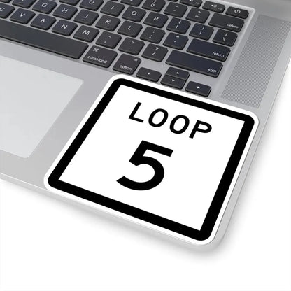 Texas Loop 5 (Texas) (Road Sign) STICKER Vinyl Kiss-Cut Decal - The Sticker Space