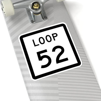 Texas Loop 52 (Texas) (Road Sign) STICKER Vinyl Kiss-Cut Decal - The Sticker Space