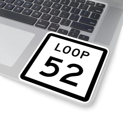 Texas Loop 52 (Texas) (Road Sign) STICKER Vinyl Kiss-Cut Decal - The Sticker Space