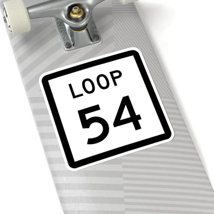 Texas Loop 54 (Texas) (Road Sign) STICKER Vinyl Kiss-Cut Decal - The Sticker Space