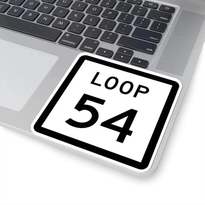 Texas Loop 54 (Texas) (Road Sign) STICKER Vinyl Kiss-Cut Decal - The Sticker Space