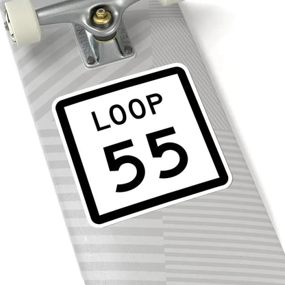 Texas Loop 55 (Texas) (Road Sign) STICKER Vinyl Kiss-Cut Decal - The Sticker Space