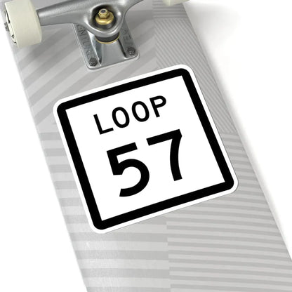Texas Loop 57 (Texas) (Road Sign) STICKER Vinyl Kiss-Cut Decal - The Sticker Space