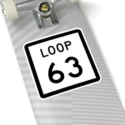 Texas Loop 63 (Texas) (Road Sign) STICKER Vinyl Kiss-Cut Decal - The Sticker Space
