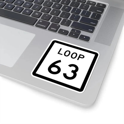 Texas Loop 63 (Texas) (Road Sign) STICKER Vinyl Kiss-Cut Decal - The Sticker Space