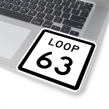 Texas Loop 63 (Texas) (Road Sign) STICKER Vinyl Kiss-Cut Decal - The Sticker Space