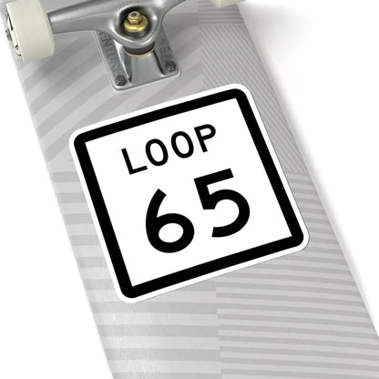 Texas Loop 65 (Texas) (Road Sign) STICKER Vinyl Kiss-Cut Decal - The Sticker Space