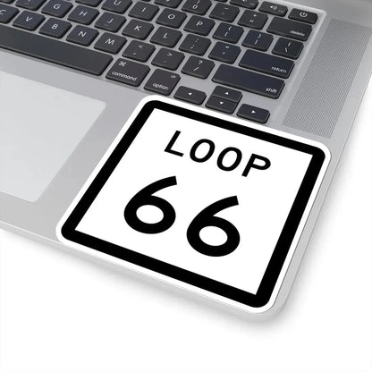 Texas Loop 66 (Texas) (Road Sign) STICKER Vinyl Kiss-Cut Decal - The Sticker Space